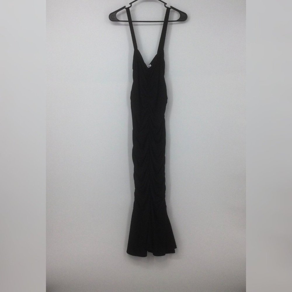 Reformation Elegant Black Midi Dress